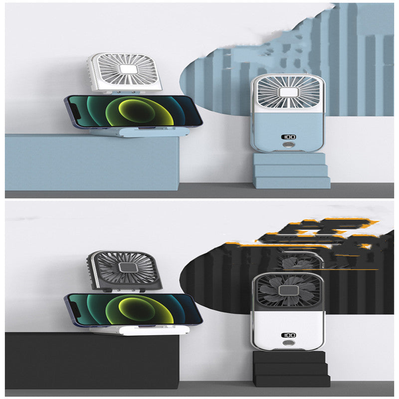 Folding Portable Digital Display Handheld Small Fan.